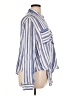Chico's 100% Rayon Stripes Blue Long Sleeve Button-Down Shirt Size XL (3) - photo 4