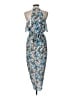 Sheike 100% Polyester Blue Casual Dress Size 12 - photo 2