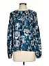Parker 100% Polyester Teal Long Sleeve Blouse Size S - photo 1