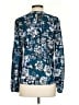 Parker 100% Polyester Teal Long Sleeve Blouse Size S - photo 2