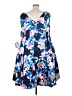 Alex Evenings Floral Blue Cocktail Dress Size 22 - photo 2