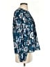 Parker 100% Polyester Teal Long Sleeve Blouse Size S - photo 4
