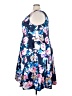 Alex Evenings Floral Blue Cocktail Dress Size 22 - photo 5