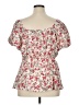 Torrid Ivory Short Sleeve Blouse Size 1X Plus (1) - photo 2
