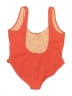 J.Crew Color Block Orange One Piece Swimsuit Size 24 - photo 2