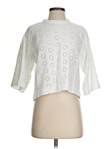 Madewell Embroidered Wide-Sleeve Boxy Tee (view 1)