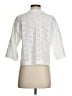 Madewell 100% Polyester White 3/4 Sleeve Top Size S - photo 2
