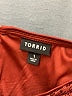 Torrid Metallic Burgundy Short Sleeve Blouse Size 1X Plus (1) - photo 7