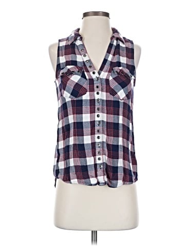 Rock & Republic Sleeveless Button-Down Shirt (view 1)