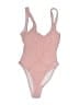 Missguided Tweed Pink One Piece Swimsuit Size 4 - photo 1