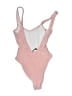 Missguided Tweed Pink One Piece Swimsuit Size 4 - photo 2