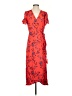 Gap 100% Viscose Floral Red Casual Dress Size S - photo 1