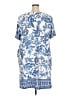Unbranded Paisley Blue Casual Dress Size 3X - photo 2