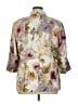 Coldwater Creek 100% Cotton Floral Ivory Blazer Size 1X (estimated) - photo 2