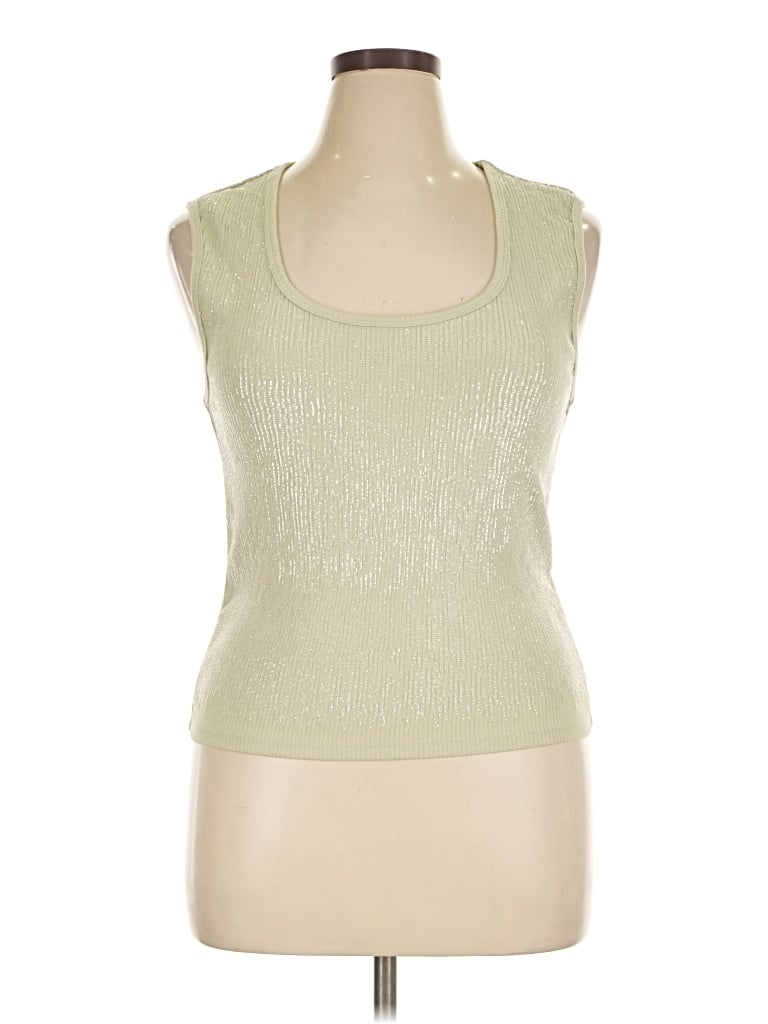 Pre-owned Jcrew Tank Top Green Cowl Neck Tops