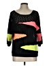 Angel Color Block Black Pullover Sweater Size L - photo 1