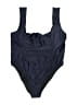 J.Crew Solid Blue One Piece Swimsuit Size 24 - photo 1
