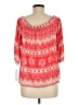 Loveappella Red 3/4 Sleeve Blouse Size M - photo 2