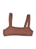 Solid & Striped Brown Swimsuit Top Size M - photo 1