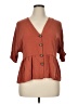 ASOS Design 100% Viscose Brown 3/4 Sleeve Blouse Size 14 - photo 1