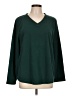 Karen Scott Sport 100% Polyester Green Pullover Sweater Size L - photo 1