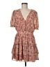 WAYF 100% Polyester Floral Pink Casual Dress Size M - photo 1