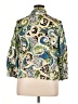 Mirror Image Paisley Green 3/4 Sleeve Button-Down Shirt Size 1X - photo 2
