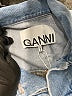 Ganni 100% Cotton Blue Denim Jacket Size EU 42 / US 12 - photo 6