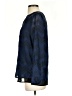 The Limited 100% Polyester Chevron-herringbone Blue Long Sleeve Blouse Size XS - photo 5