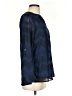 The Limited 100% Polyester Chevron-herringbone Blue Long Sleeve Blouse Size XS - photo 4
