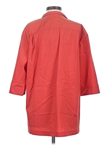 Lafayette 148 New York 3/4 Sleeve Button-Down Shirt (view 2)