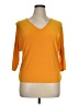 Perseption Concept Orange 3/4 Sleeve Top Size XL - photo 1