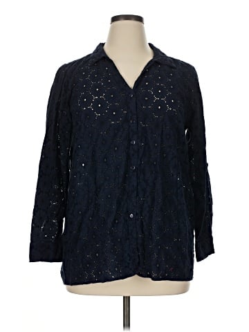 Nicole Miller Artelier 3/4 Sleeve Button-Down Shirt (view 1)