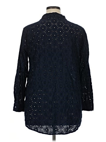 Nicole Miller Artelier 3/4 Sleeve Button-Down Shirt (view 2)