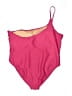 J.Crew Color Block Pink One Piece Swimsuit Size 22 - photo 2