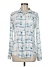 Alya 100% Rayon Blue Long Sleeve Blouse Size M - photo 1