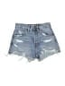 Zara Blue Denim Shorts Size 0 - photo 1