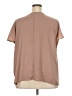 ELOQUII 100% Polyester Tan Brown Short Sleeve Blouse Size 24 waist - photo 2