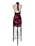 Saylor 100% Viscose Floral Black Cocktail Dress Size XS - photo 2