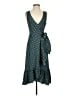 Tory Burch Polka Dots Teal Cocktail Dress Size 2 - photo 1