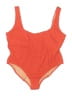 J.Crew Solid Orange One Piece Swimsuit Size 24 - photo 1