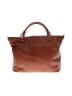 Kattee 100% Leather Solid Brown Leather Tote One size - photo 1