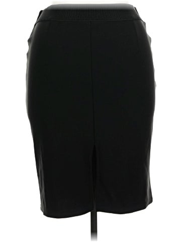 Maze Collection Faux Leather Skirt (view 2)