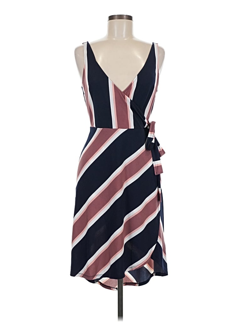 Pre-owned Express Outlet Casual Dress In Burgundy
