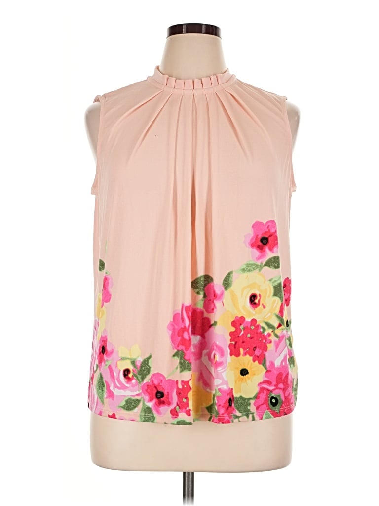 Pre-owned Elle Sleeveless Blouse In Pink
