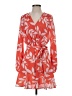 VICI 100% Polyester Print Orange Casual Dress Size S - photo 1