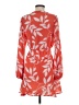 VICI 100% Polyester Print Orange Casual Dress Size S - photo 2
