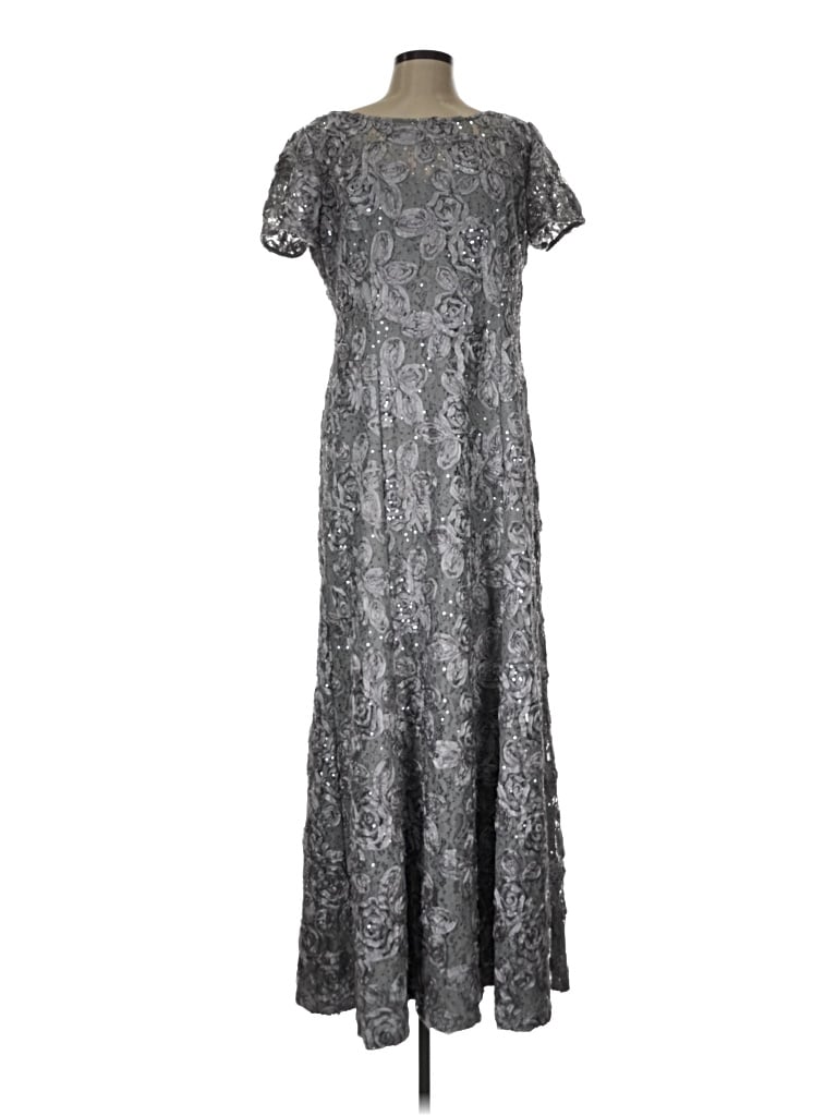 Pre-owned Alex Evenings Cocktail Dress In Silver