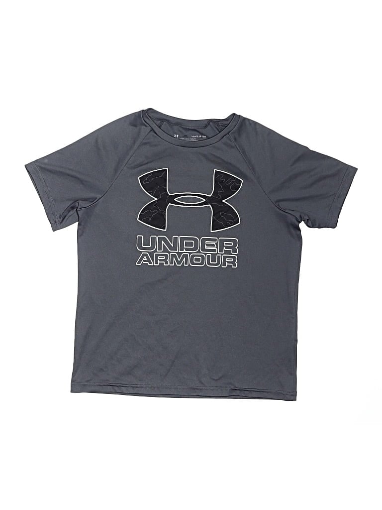 Pre-owned Under Armour Kids' Active T-shirt In Gray