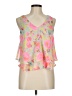 Lush 100% Polyester Pink Sleeveless Blouse Size M - photo 1